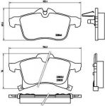 BREMBO Колодки дисковые перед. OPEL Astra H/Zafira 04-> 1605996/1605997 <=P59032 (1605998, P59045)