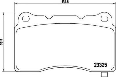 BREMBO Колодки тормозные дисковые Opel INSIGNIA 2.8 V6 Turbo OPC 4x4 (P59079)