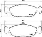 BREMBO Колодки тормозные CITRO (415188, P61051)
