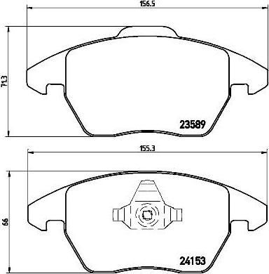 BREMBO Комплект тормозных колодок CITRO (425343, P61076)
