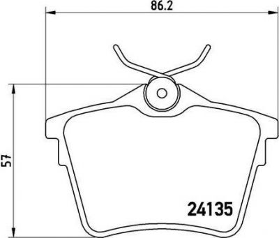 BREMBO Колодки тормозные PSA 407 (425279, P61079)