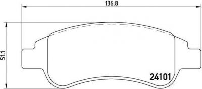 BREMBO Колодки тормозные CITRO (425239, P61082)