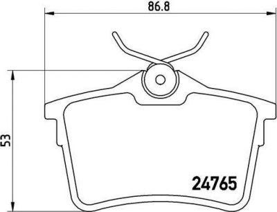 BREMBO Колодки задние CITROEN/PEUGEOT (1608520480, P61084)