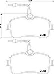 BREMBO P61109 колодки дисковые! передние Peugeot 407 1.8i/1.6HDi 04> (P61109)