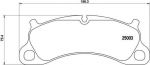 BREMBO P65025_колодки дисковые передние! Porsche 911 3.8 12> (P65025)