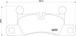 BREMBO P65027_колодки дисковые задние! Porshce Cayenne 3.0-4.8 10> (P65027)