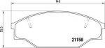 BREMBO Комплект тормозных колодок TOYOTA HIACE I Box (H10) 1.6 (RH20-30) Kw 49 02/77 - 03/83 F (04465-35320, P83013)