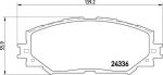 BREMBO Колодки тормозные передние Toyota corolla 2007-> (446512610, P83082)