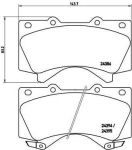 BREMBO Колодки тормозные TOYOTA Land Cruiser (J200) (0446560280, P83107)