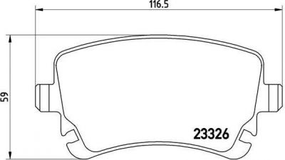 BREMBO Тормозные колодки AUDI A4 (8E2, B6) S4 quattro Kw 253 03/03 - 12/04 R (8E0698451N, P85076)