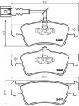 BREMBO Комплект тормозных колодок VW MULTIVAN V (7HM, 7HF) 1.9 TDI Kw 62 01/06 - > R (7H8698451, P85091)