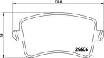 BREMBO Колодки тормозные AUDI A4 (8K2) 1.8 TFSI Kw 88 01/08 (8K0698451A, P85099)