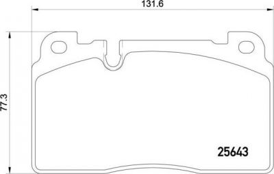 BREMBO P85122 колодки дисковые передние! Audi Q5 2.0TFSI/3.0TFSI/2.0TDI/3.0TDI 08> (P85122)