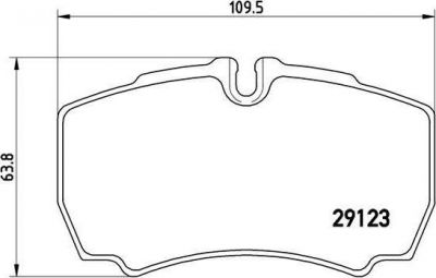 BREMBO Колодки тормозные Re Iveco Daily (42470841, PA6023)