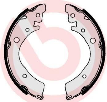 Brembo S 28 502 комплект тормозных колодок на HONDA ACCORD II Hatchback (AC, AD)