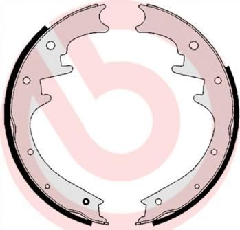 BREMBO Колодки тормозные барабанные, комплект (S 37 504)