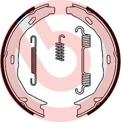 Brembo S 50 522 комплект тормозных колодок, стояночная тормозная с на MERCEDES-BENZ E-CLASS купе (C207)