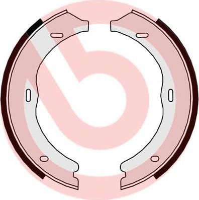 BREMBO Колодки тормозные комплект, стояночная тормозная система (S 50 524)