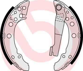 Brembo S 85 535 комплект тормозных колодок на VW LUPO (6X1, 6E1)