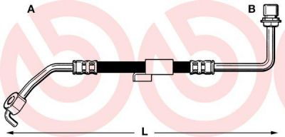 Brembo T 24 011 тормозной шланг на FORD TRANSIT c бортовой платформой/ходовая часть (E_ _)