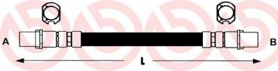Brembo T 59 014 тормозной шланг на OPEL ASTRA G универсал (F35_)