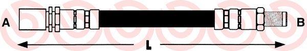 Brembo T 83 007 тормозной шланг на TOYOTA CELICA (TA60, RA40, RA6_)