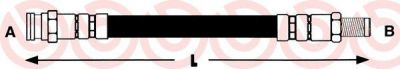 BREMBO Шланг тормозной Citroen JUMPER c бортовой платформой/ходовая часть (230) 1.9 TD (480671, T61066)