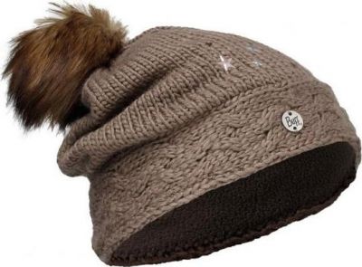 Шапка BUFF 2016-17 JUNIOR KNITTED POLAR HAT BUFF DARSY BROWN-BROWN-Standard (US:ONE SIZE)