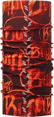 Шарф BUFF 2016-17 REFLECTIVE BUFF REFLECTIVE BUFF R-MULTI LOGO ORANGE FLUOR (б/р:One Size)