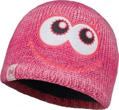 Шапка BUFF 2016-17 KNITTED KIDS COLLECTION CHILD KNITTED POLAR HAT BUFF MONSTER MERRY PINK (б/р:One Size)