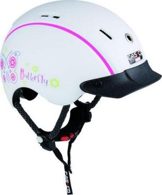 Летний шлем Casco 2016 YOUTH KIDS Mini-Generation butterfly-white (см:50-55)