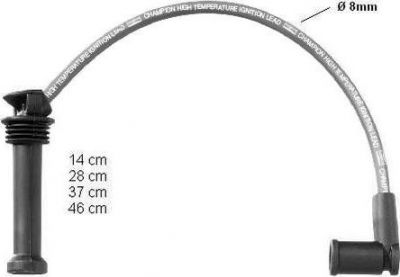 Champion CLS074 комплект проводов зажигания на FORD MONDEO III седан (B4Y)