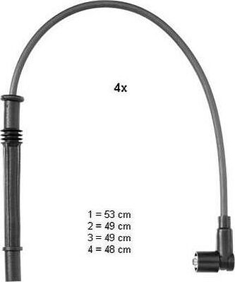 Champion CLS084 комплект проводов зажигания на RENAULT CLIO II (BB0/1/2_, CB0/1/2_)