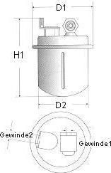Champion L207/606 топливный фильтр на ROVER 800 (XS)
