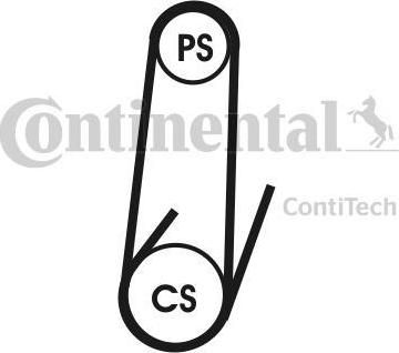 CONTITECH Ремень поликлиновой (4PK1022 ELAST)