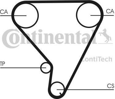 CONTITECH Ремень ГРМ NISSAN 3.0-3.3 95-00 (133x25) (130280B785, CT1033)