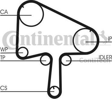 CONTITECH Ремень ГРМ MAZDA 323 / 626 2.0TD 98- (153x27) (ct1133)