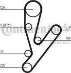 CONTITECH Ремень ГРМ FIAT Ducato/PEUGEOT Boxer 2.3JTD (504076915, CT1148)