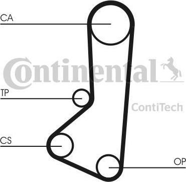 Contitech CT511 Ремень ГРМ MITSUBISHI /HYUNDAI 1.6-2.0 87-93 (122x19)