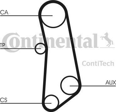 Contitech CT571K1 комплект ремня грм на FIAT REGATA (138)