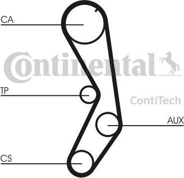 Contitech CT605 Ремень ГРМ FIAT 1.4-1.6 89-97 (138x15)