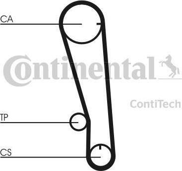 Contitech CT665 ремень грм на HYUNDAI PONY седан (X-1)