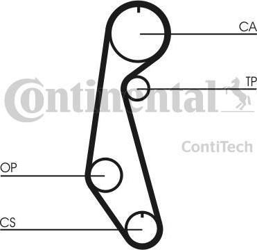 Contitech CT679 ремень грм на NISSAN SUNNY II Hatchback (N13)