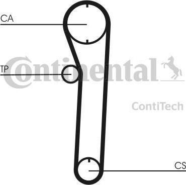 Contitech CT680K1 комплект ремня грм на TOYOTA COROLLA Liftback (_E8_)