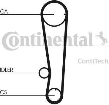 Contitech CT715K1 комплект ремня грм на HYUNDAI S COUPE (SLC)