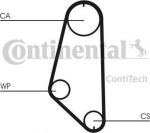 CONTITECH Ремень ГРМ OPEL VecA/OmA/AstF 1.8-2.0 (636565, CT720)