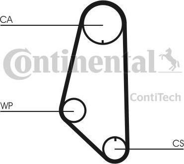 CONTITECH Ремень ГРМ VW ABU (32109119, CT732) CONTITECH Ремень ГРМ VW ABU (32109119, CT732)