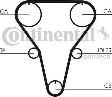 CONTITECH Ремень ГРМ KIA / MAZDA 1.5-1.9 96-05 (145x22) (B6S712205D, CT769) CONTITECH Ремень ГРМ KIA / MAZDA 1.5-1.9 96-05 (145x22) (B6S712205D, CT769)