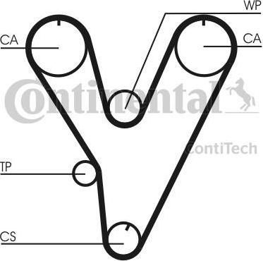 CONTITECH Ремень ГРМ MITSUBISHI Pajero/HYUNDAI Sonata 3.0 (MD111427, CT805)
