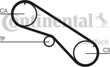 CONTITECH Ремень ГРМ TOYOTA LAND CRUISER3.5D/4.2D/TD90-100 (1356819065, CT818)